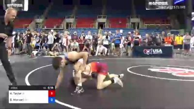 113 lbs Semifinal - Hunter Taylor, Missouri vs Brandon Morvari, Minnesota