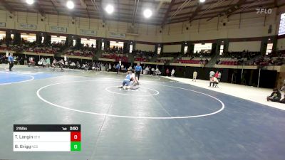 215 lbs Consi Of 16 #1 - Trace Langin, St. Thomas vs Bronson Grigg, Norfolk Collegiate School