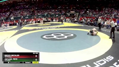 D3-106 lbs Semifinal - Michael Frye, Columbia vs Brock Beckler, Waynedale