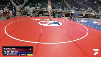 102 lbs 5th Place Match - Auzzy Carter, Powell Wrestling Club vs Ashton Horning, Sheridan Wrestling Club