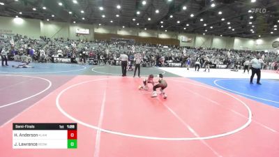 69 lbs Semifinal - Hunter Anderson, Klamath Basin Warriors vs Julian Lawrence, Redwave Wrestling