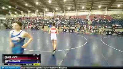 135 lbs Quarterfinal - Rosco Lewis, OK vs Sophia Hilliard, ND