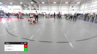 106 lbs Consi Of 4 - Apollo Bellini, Top Flight Wrestling Academy vs Jackson Cody, Smitty's Wrestling Barn