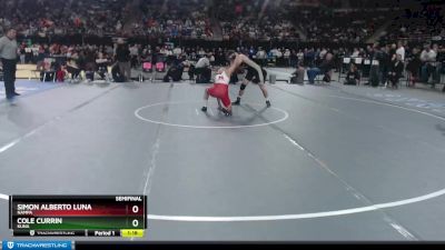 5A 126 lbs Semifinal - Simon Alberto Luna, Nampa vs Cole Currin, Kuna