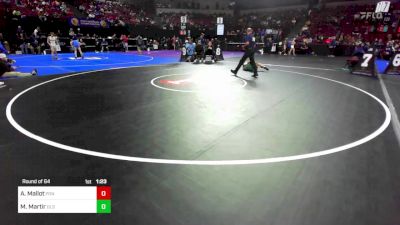 106 lbs Round Of 64 - Alexander Mallot, Ponderosa (SJ) vs Manuel Martir, De La Salle (NC)