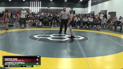 85 lbs Round 3 (8 Team) - Ashton King, Patriots Wrestling Club vs Cameron Schofield, Outlaws Xtreme