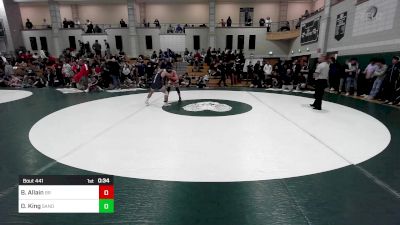 150 lbs Consi Of 16 #2 - Brenton Allain, Bridgewater-Raynham vs Damian King, Sandwich