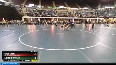 93 lbs Round 1 - Gage Uker, Big Game Wrestling Club vs Camden Weaver, Moen Wrestling Academy