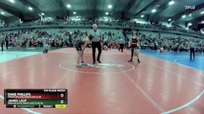 115 lbs 5th Place Match - Dane Phillips, Marceline Kids Wrestling Club vs James Lauf, Eierman Elite Wrestling Club-AA