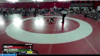 130 lbs Semifinal - Erika Sleznikow, Marshfield Wrestling Club vs Abby Moss, Wisconsin