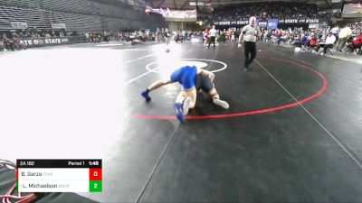 2A 182 lbs Quarterfinal - Lars Michaelson, Bremerton vs Brandon Garza, Othello