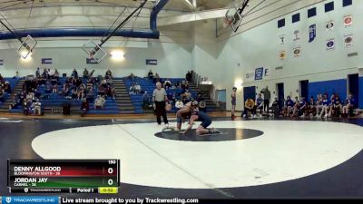 150 lbs Semis (4 Team) - Denny Allgood, Bloomington South vs Jordan Jay, Carmel