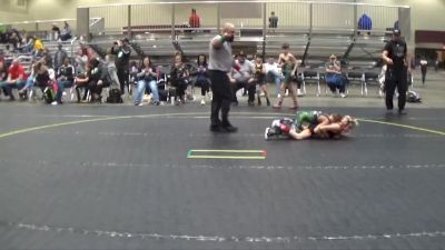 60 lbs Quarterfinals (8 Team) - Mayhem Garza, ARES Red vs Jordan Skodak, ARES Black