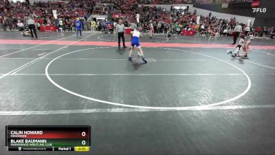 110 lbs Cons. Round 4 - Calin Howard, Menomonie vs Blake Baumann, Mukwonago Wrestling Club