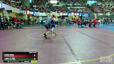 AA - 120 lbs Cons. Round 3 - Cash Clark, Great Falls / MSDB vs Cade Ross, Billings Skyview