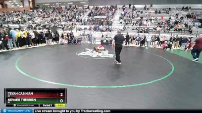 50 lbs Cons. Round 3 - Teyah Cabinian, HI vs Nevaeh Therrien, ID