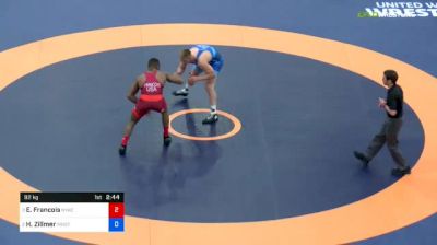 92 kg Semis - Enock Francois, NYAC/FLWC vs Hayden Zillmer, Minnesota Storm