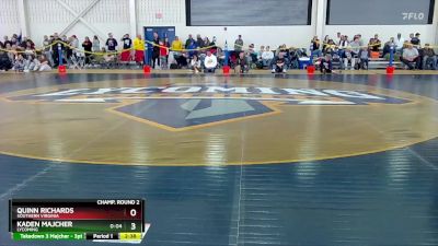 125 lbs Champ. Round 2 - Kaden Majcher, Lycoming vs Quinn Richards, Southern Virginia