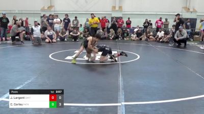 80 lbs Pools - Jace Largent, Dayton Bandits - Gray vs Connor Corley, Patriots Wrestling Club