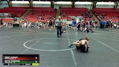 76 lbs Semis (4 Team) - Jimmy Hurley, Neighborhood vs Bryce Donahue, Donahue WA