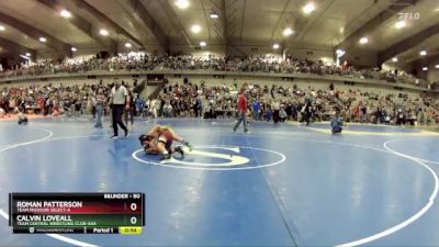 80 lbs Cons. Round 4 - Calvin Loveall, Team Central Wrestling Club-AAA vs Roman Patterson, Team Missouri Select-A