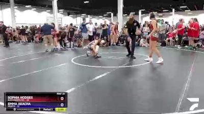 118 lbs Round 2 (6 Team) - Sophia Hodges, Buccaneers WC vs Emma Akacha, Misfits