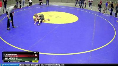 43 lbs 2nd Place Match - Carsen Hoyt, West Albany Mat Club vs Axil Ketchum, Rock Of Redmond Wrestling