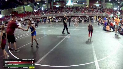 89 lbs Quarterfinal - Gracie Obermiller, HWA vs Isabella Streff, CWO