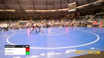 125 lbs Consi Of 16 #2 - Kyler Lester, Lions Wrestling Academy vs Christopher Arreola, Rough House