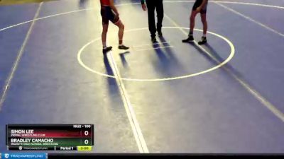 100 lbs Champ. Round 2 - Simon Lee, Primal Wrestling Club vs Bradley Camacho, Righetti High School Wrestling
