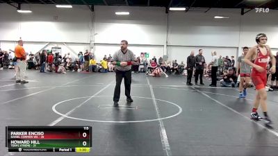 115 lbs Round 1 (8 Team) - Parker Enciso, Daniel Cormier WA vs Howard Hill, Terps Xtreme