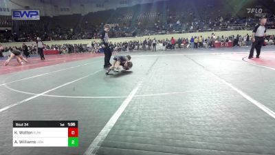 68 lbs Rr Rnd 2 - Kaygan Walton, El Reno vs Aviree Williams, Lions Wrestling Academy