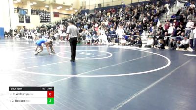 133 lbs Consi Of 4 - Pat Woloshyn, Council Rock South vs Charlie Robson, Conwell Egan