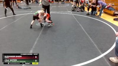 44/47 Round 2 - Alexander Baker, Sparta vs Cole Waters, Northeast Georgia Mat Monstars