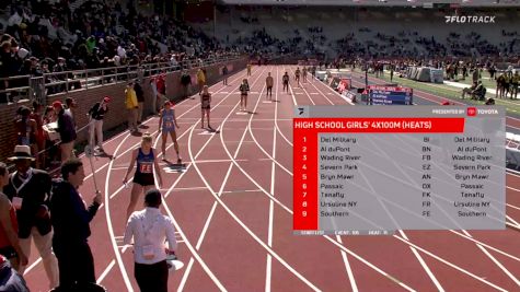 High School Girls' 4x100m Relay, Prelims 11