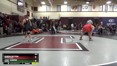 285 lbs 9th Place Match - Cody Koepke, Denver vs Aaron Peyton, Roland-Story