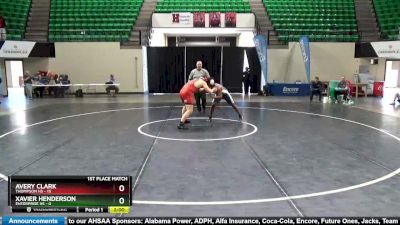 222 lbs Finals (2 Team) - Avery Clark, Thompson HS vs Xavier Henderson, Enterprise HS