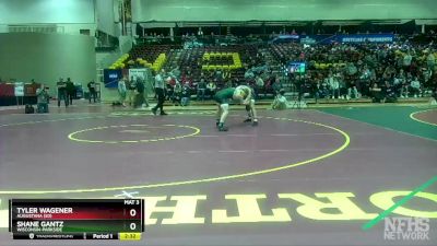 165 lbs Semifinal - Shane Gantz, Wisconsin-Parkside vs Tyler Wagener, Augustana (SD)