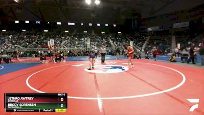 2A-152 lbs Champ. Round 1 - Jethro Awtrey, Cokeville vs Brody Sorensen, Thermopolis