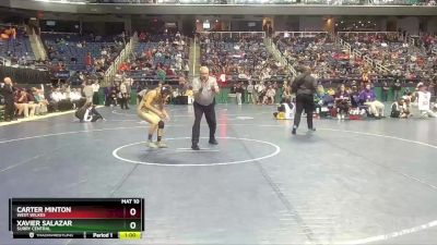 2A 120 lbs Cons. Semi - Xavier Salazar, Surry Central vs Carter Minton, West Wilkes