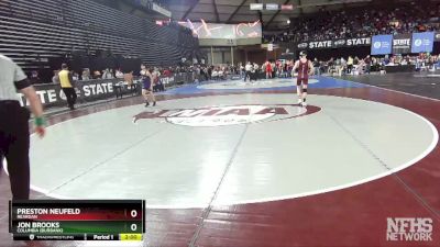 1B/2B 106 Quarterfinal - Preston Neufeld, Reardan vs Jon Brooks, Columbia (Burbank)