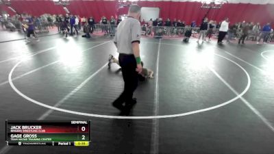 136 lbs Semifinal - Jack Brucker, Ringers Wrestling Club vs Gage Gross, Team Nazar Training Center