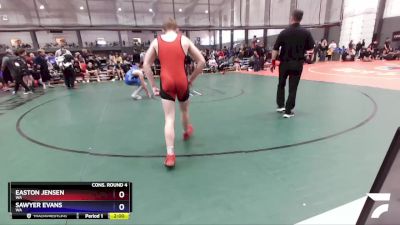 157 lbs Cons. Round 4 - Easton Jensen, WA vs Sawyer Evans, WA