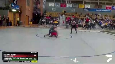 133 lbs Quarterfinal - Harold `Taylor` Robinson, Mount Olive vs Elijah Boyd, Belmont Abbey