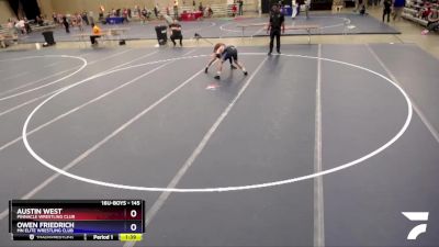 145 lbs 1st Place Match - Austin West, Pinnacle Wrestling Club vs Owen Friedrich, MN Elite Wrestling Club