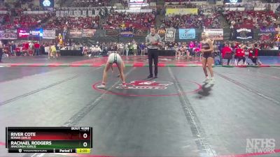 G - 100 lbs Champ. Round 2 - River Cote, Ronan (Girls) vs Rachael Rodgers, Anaconda (Girls)