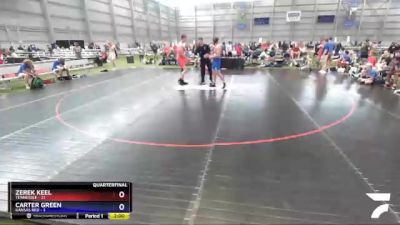 182 lbs Quarters & 1st Wb (16 Team) - Zerek Keel, Tennessee vs Carter Green, Kansas Red