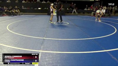 101 lbs Champ. Round 2 - Mana Chanthasone, Chadron vs Jessica Corredor, King University