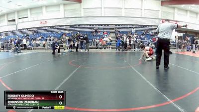 97 lbs Champ. Round 1 - Rooney Olmedo, Michigan West Wrestling Club vs Robinson Zukeran, Stallions Wrestling Club