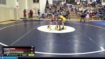 134 lbs Cons. Round 2 - A`kheelyn Hutchinson, Tallassee vs Tyler Phipps, Dothan HS